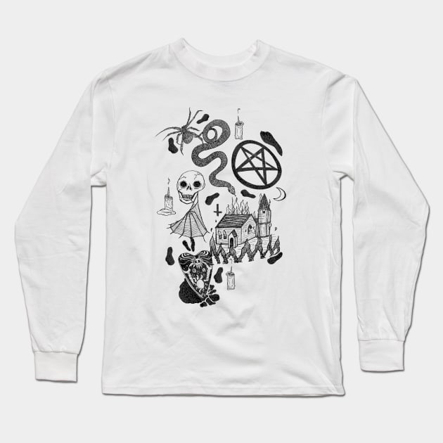 Well Maybe Its Witchcraft Long Sleeve T-Shirt by minniemorrisart